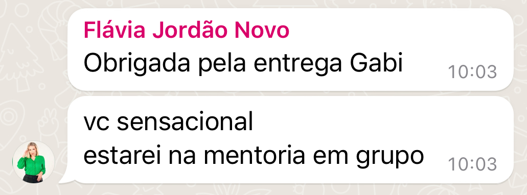 Depoimento de aluna 9