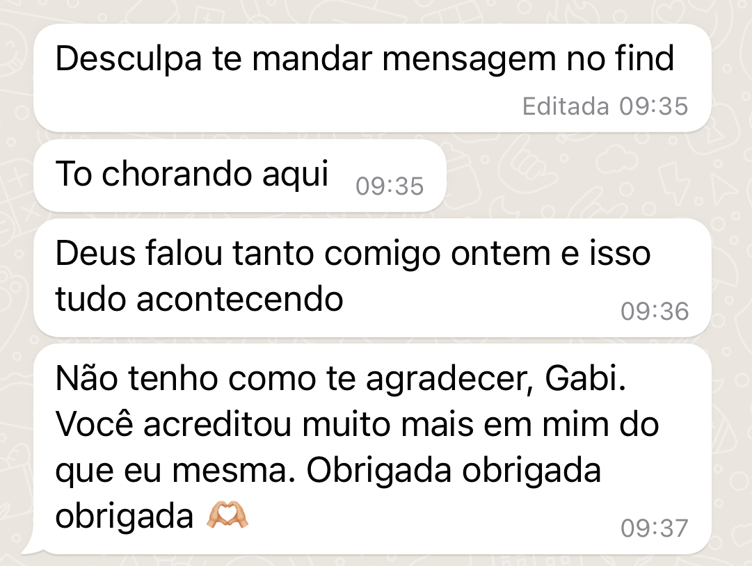 Depoimento de aluna 12