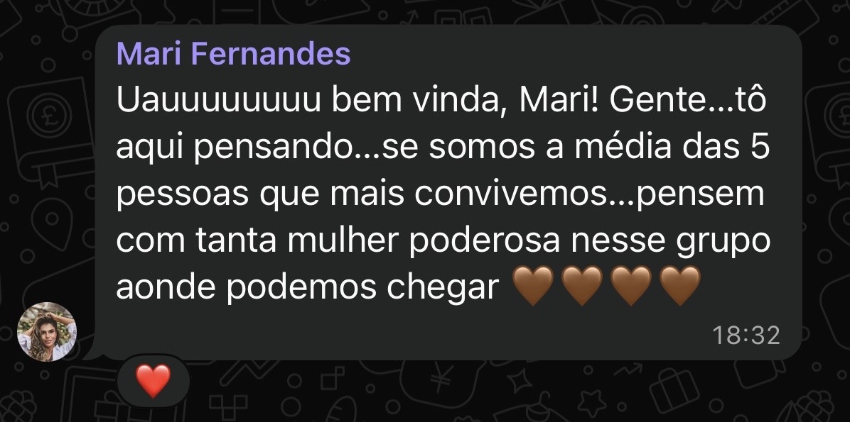 Depoimento de aluna 16
