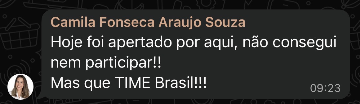 Depoimento de aluna 18
